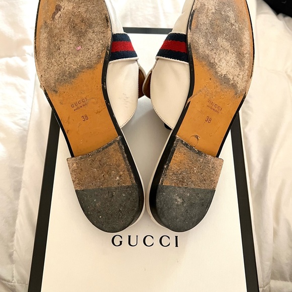 Gucci Slip Ons | White with blue and red | Size 38 - Picture 2 of 3